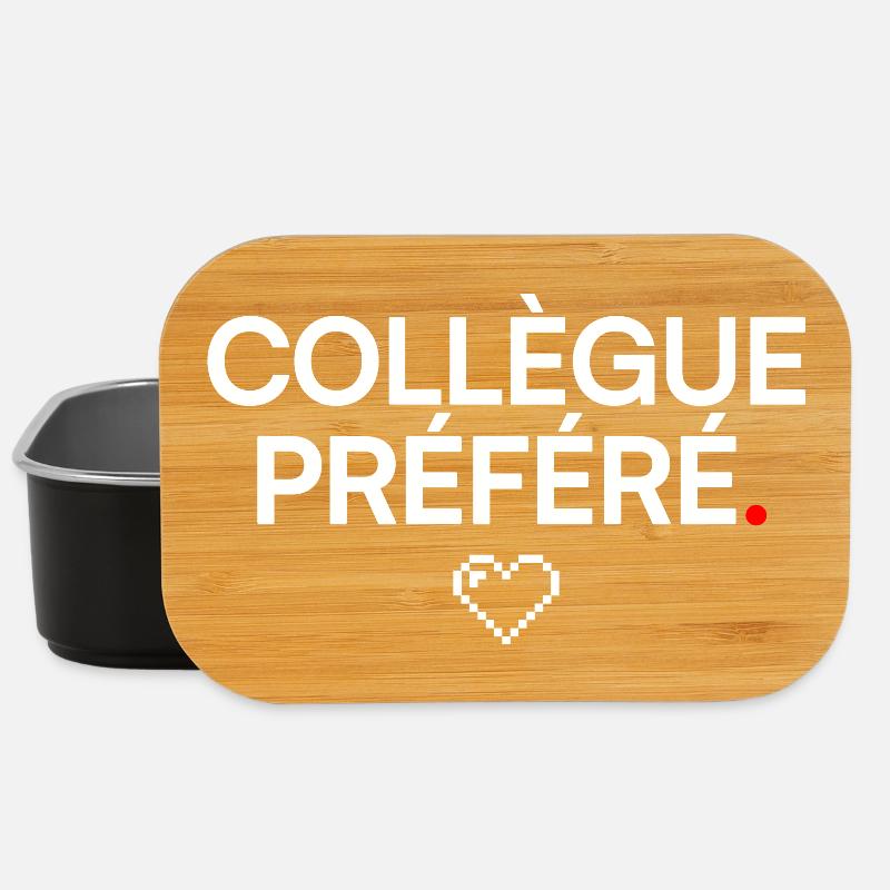 COLLÈGUE PRÉFÉRÉ | Idée cadeau drôle - Boîte à goûter - noir