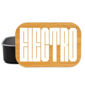 Monochrome Vertical Glyphs - Lunch Box - black - Front