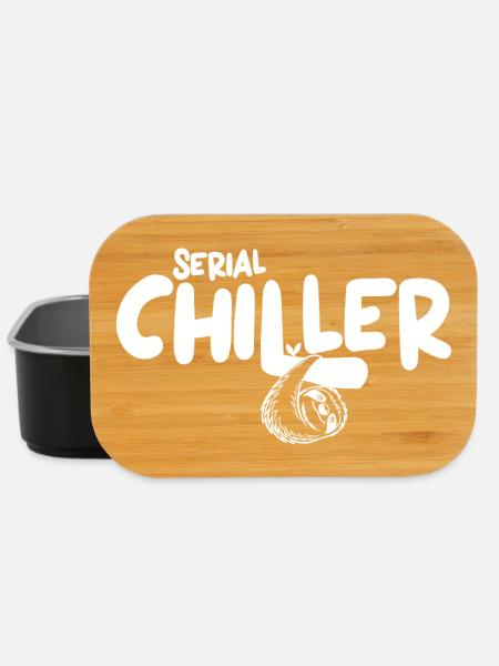 Süßes Lazy Vibes Tee – Geschenk Idee Serialchiller - Lunch Box - Schwarz