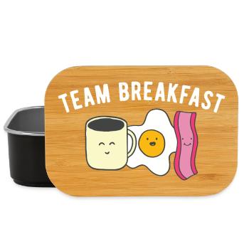 Team Breakfast Crew - Lunch Box - black - Front