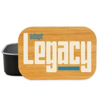 Adopt Legacy Retro Typography - Lunch Box - black - Front