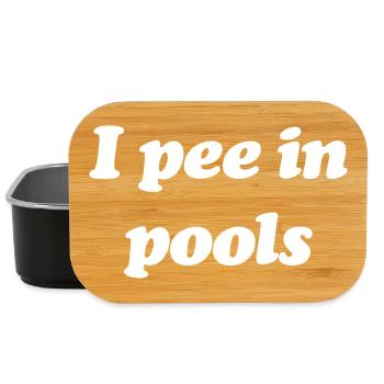 Poolside Pee Joke Tee - Lunch Box - Schwarz - Vorne