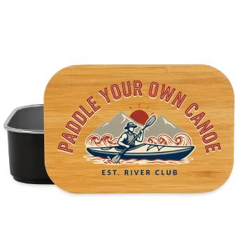 Paddle Your Own Canoe Vintage - Boîte à goûter - noir - Devant