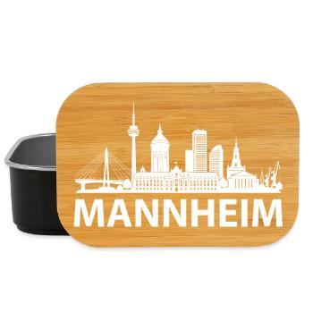 MANNHEIM Skyline weiss - Lunch Box - Schwarz - Vorne