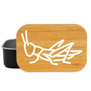 Une sauterelle - Boîte à goûter - noir - Devant