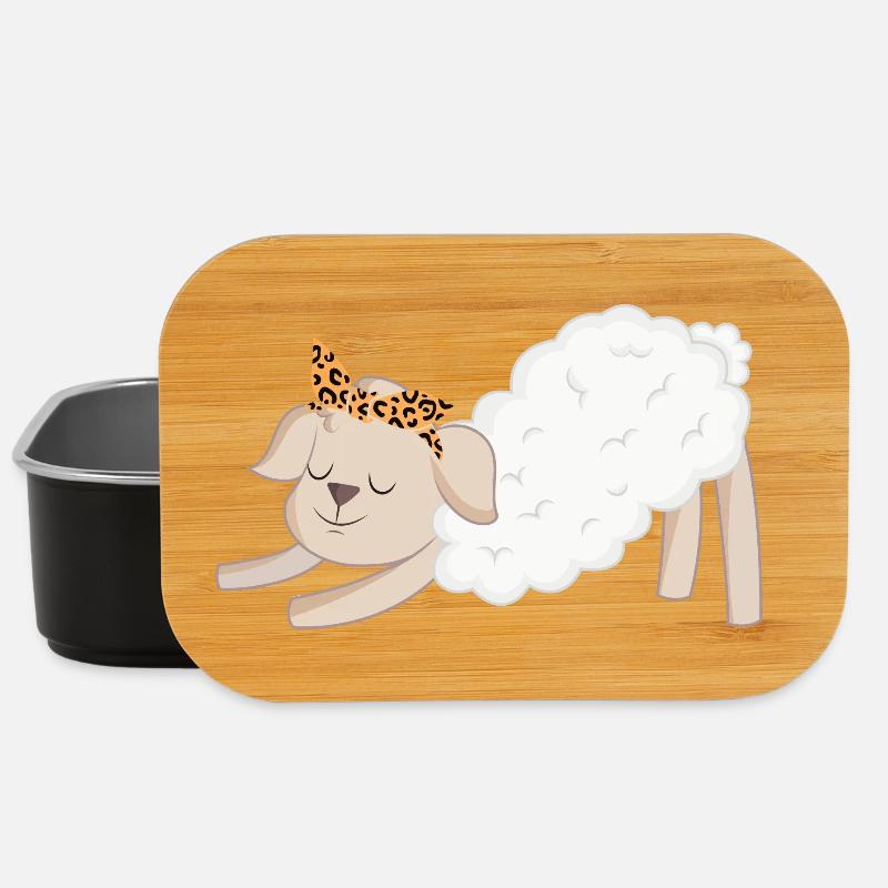 Schaf Schafe - Lunch Box - Schwarz