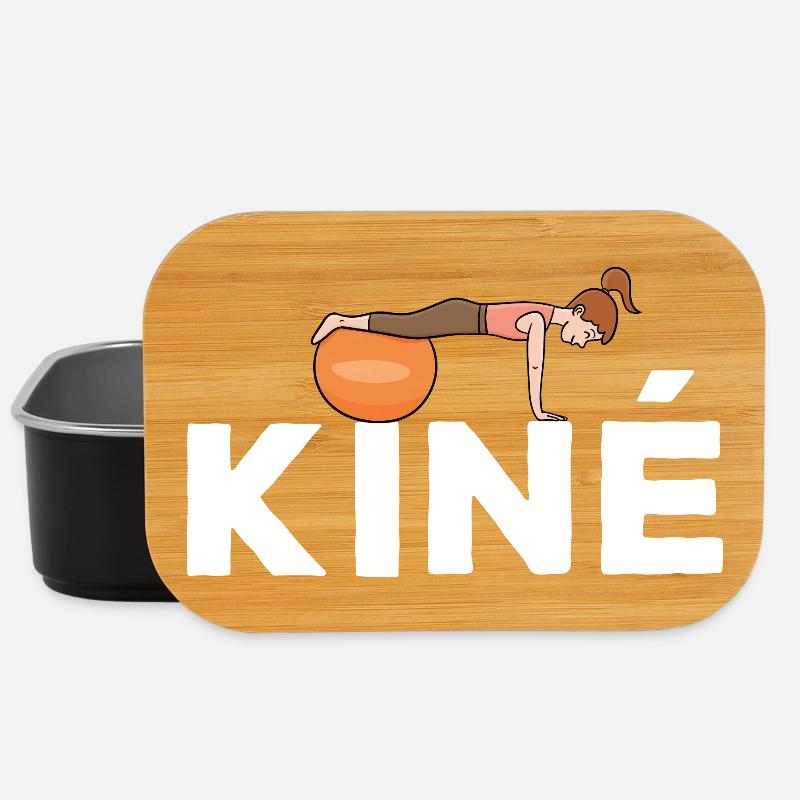Kiné Cadeau pour Masseur Kinésithérapeute - Boîte à goûter - noir