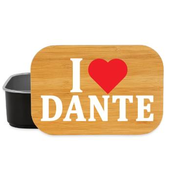 t-shirt I love Dante t-shirt gift idea - Lunch Box - black - Front