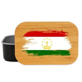 tajikistan flag - Lunch Box - black - Front