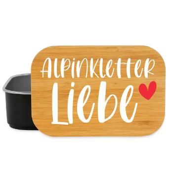 Klettern Alpinklettern Liebe Berge Geschenk - Lunch Box - Schwarz - Vorne