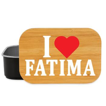 T-Shirt Ich liebe Fatima T-Shirt Geschenkidee - Lunch Box - Schwarz - Vorne