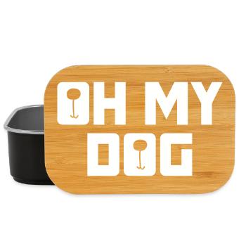 Oh my Dog Hundeliebe Fell Schnauze Fan Tierliebe - Lunch Box - Schwarz - Vorne