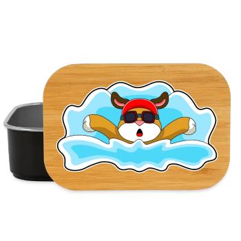Hund Schwimmen Schwimmbrille Sommer - Lunch Box - Schwarz - Vorne