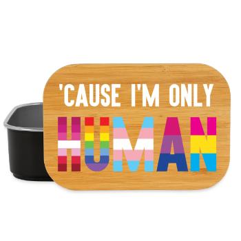 Pride Month LGBT - Weil ich auch nur ein Mensch bin - Lunch Box - Schwarz - Vorne