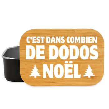 Weihnachten, Weihnachtsfeiern, Frohe Feiertage, Weihnachtsmann - Lunch Box - Schwarz - Vorne