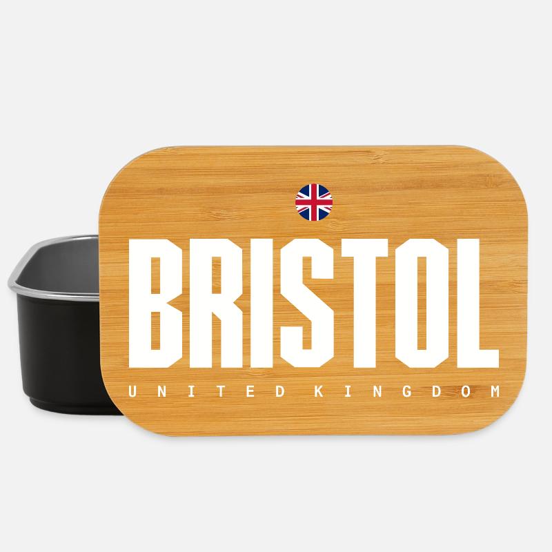 Bristol UK Block-Wortmarke - Lunch Box - Schwarz