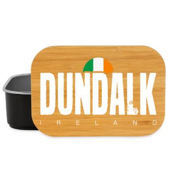 Dundalk Irische Flagge T-Shirt mit fettem Text - Lunch Box - Schwarz - Vorne