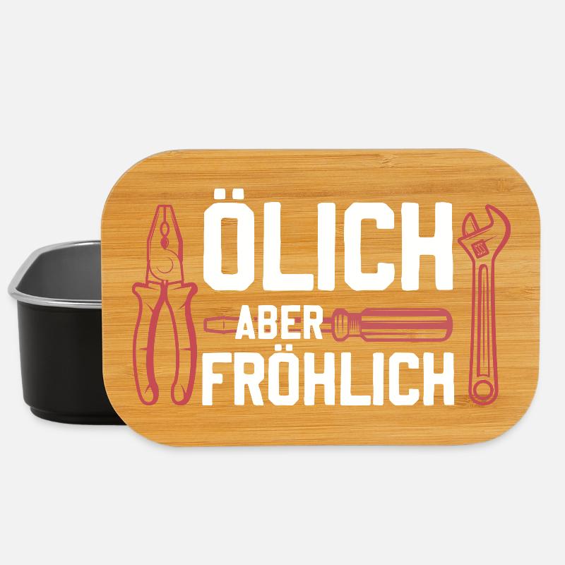 Ölich aber fröhlich - Lunch Box - Schwarz