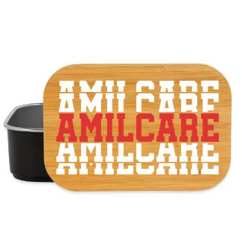 t-shirt Amilcare t-shirt gift stacked text - Lunch Box - black - Front