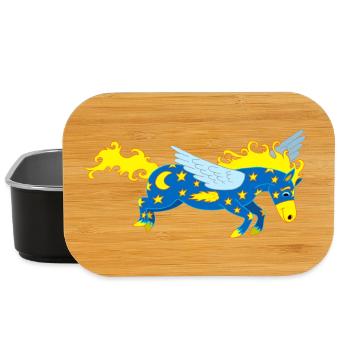Pegasus Horse - Lunch Box - black - Front