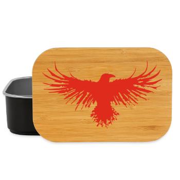 Le vol du corbeau rouge - Boîte à goûter - noir - Devant