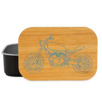 Neon Inline Classic Moto Motif - Lunch Box - black - Front