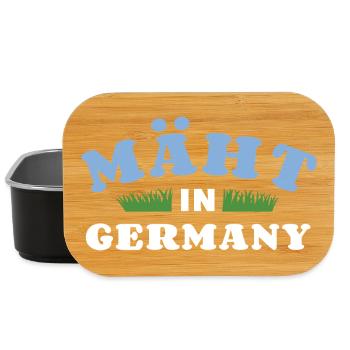 Mäht in Germany - Rasenmäher - Mähen - Wortspiel - Lunch Box - Schwarz - Vorne
