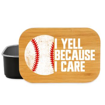 I scream because it is important to me, baseball parents - Lunch Box - black - Front
