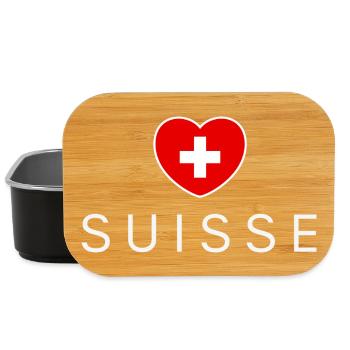 I love Switzerland, heart Switzerland - Lunch Box - black - Front
