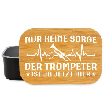 Don't worry - trumpeter is here now - Lunch Box - black - Front