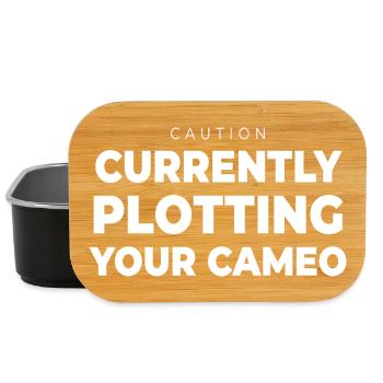 Writer Plotting Your Cameo Funny Author Book Quote - Lunch Box - black - Front