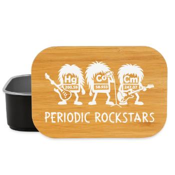 Chemistry Rockstars Periodic Table School Humor - Lunch Box - black - Front