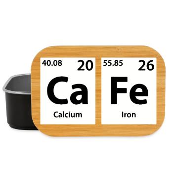 CaFe Chemistry Periodic Table - Lunch Box - Schwarz - Vorne