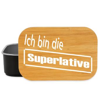 I am the Superlative / Statement / Saying - Lunch Box - black - Front