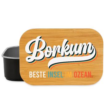 Borkumer Insel BESTE INSEL IM OZEAN Lustiges - Lunch Box - Schwarz - Vorne