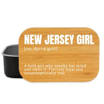 New Jersey Girl Confident - Lunch Box - black - Front