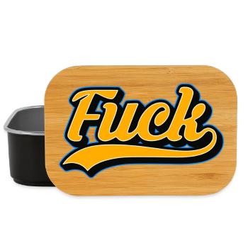 F-Word Retro Script - Lunch Box - black - Front