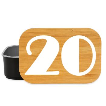 20. 20th ANNIVERSARY. 20 YEARS ANNIVERSARY. 20 YEARS. - Lunch Box - black - Front