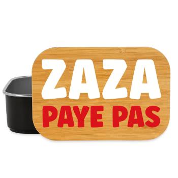 Zaza Pays Pas Typo Pop Colorful - Lunch Box - Schwarz - Vorne