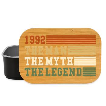 1992 The Man Myth Legend 1992 | vintage!! - Lunch Box - black - Front