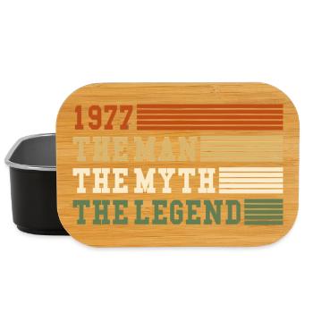 1977 The Man Myth Legend 1977 | vintage!! - Lunch Box - black - Front