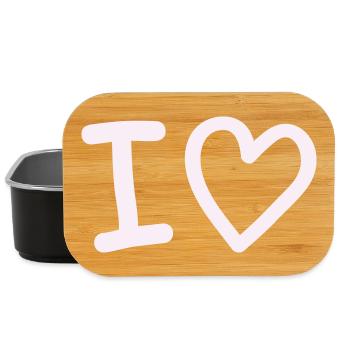 i_love - Lunch Box - black - Front