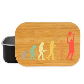 Tennis Evolution Retro-Geschenk für Tennisspieler - Lunch Box - Schwarz - Vorne