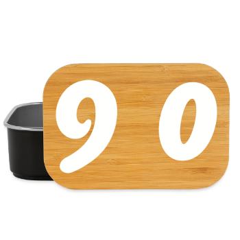 90. 90 YEARS. 90th ANNIVERSARY. 90 YEARS ANNIVERSARY. - Lunch Box - black - Front