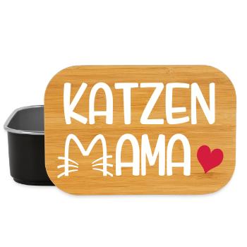 Katzen Mama - Lunch Box - Schwarz - Vorne