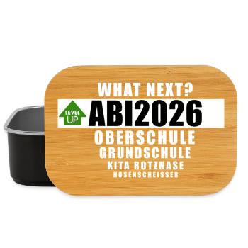 Abi2026 - what next? - Lunch Box - Schwarz - Vorne