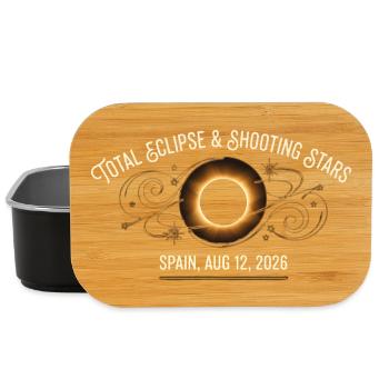 Eclipse & Shooting Stars Spanien 2026 - Lunch Box - Schwarz - Vorne