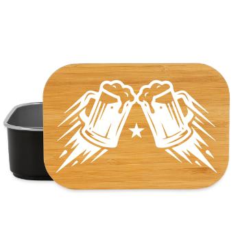 Bier Anstoßen Weizenbier - Lunch Box - Schwarz - Vorne