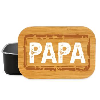 papa - Lunch Box - Schwarz - Vorne
