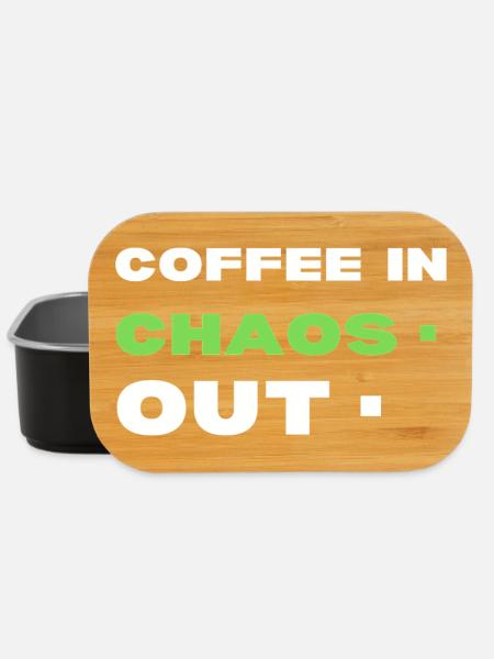 Coffee in chaos. Out - Lunch Box - black